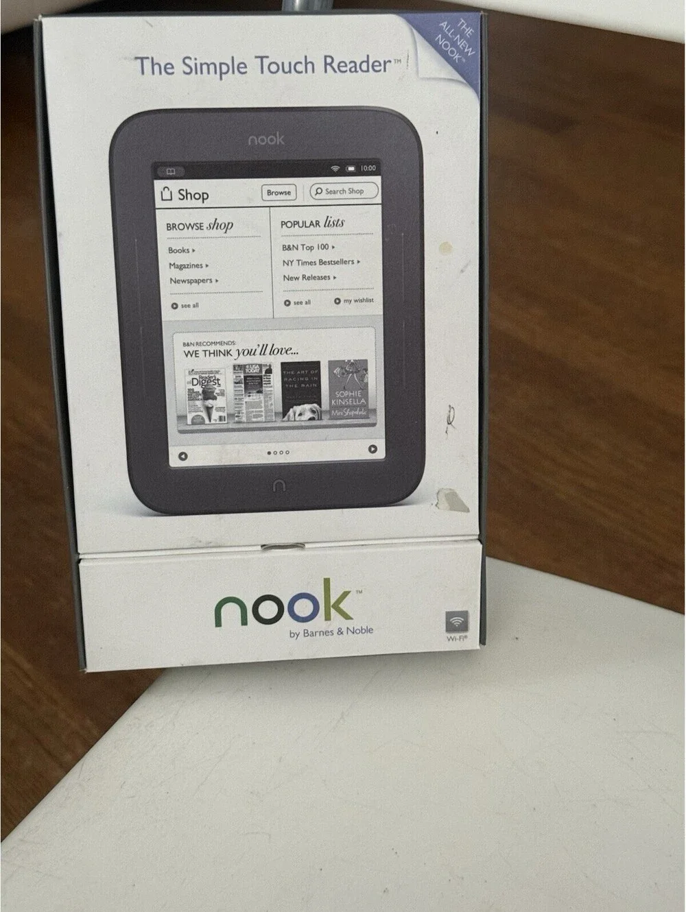 Barnes & Noble Nook Simple Touch 2GB, Wi-Fi, 6in eBook e Reader Black ( Untested